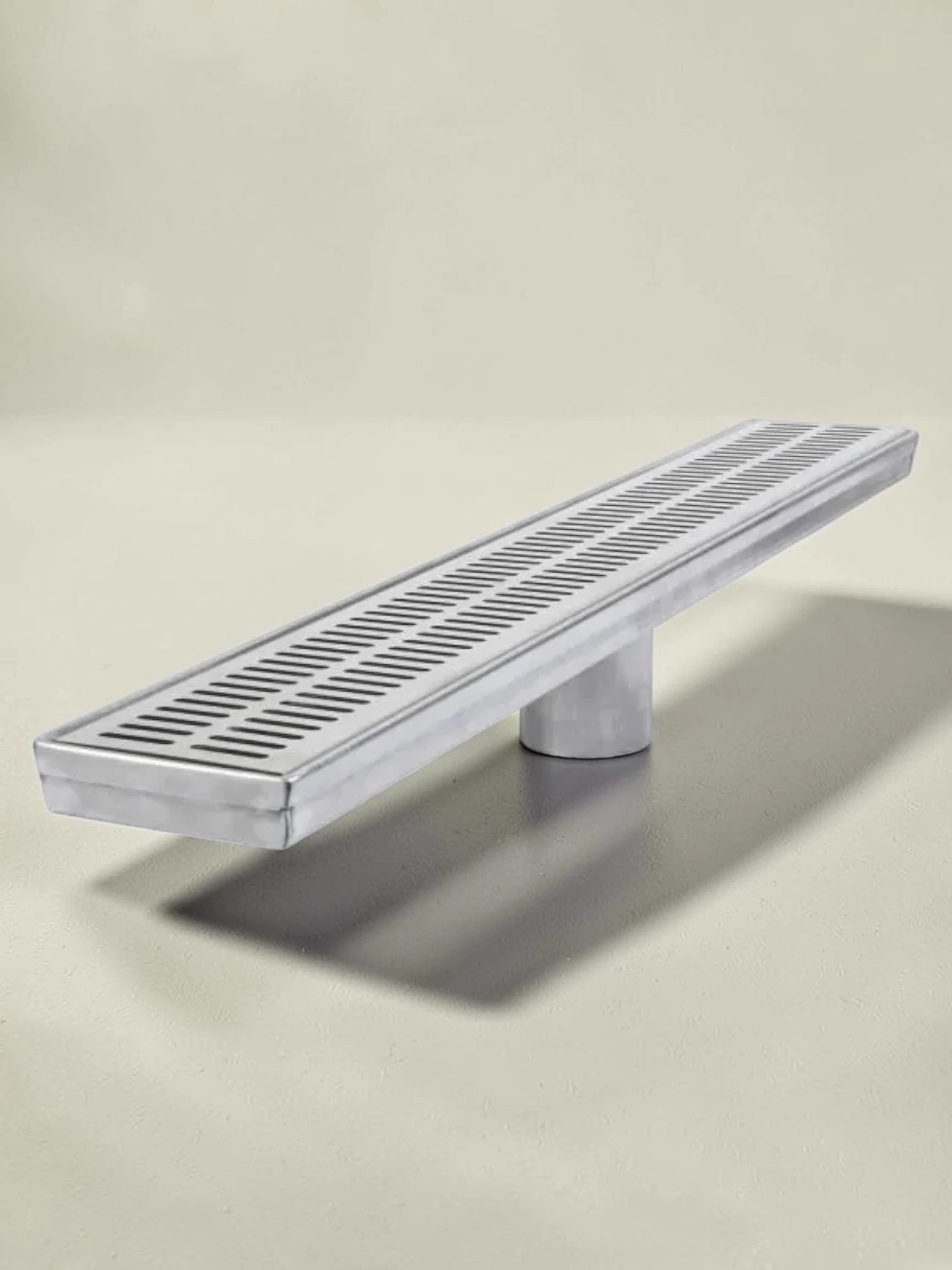deviravo Linear Shower Drain Trench and Grate, 316 Stainless Steel, Multiple Sizes